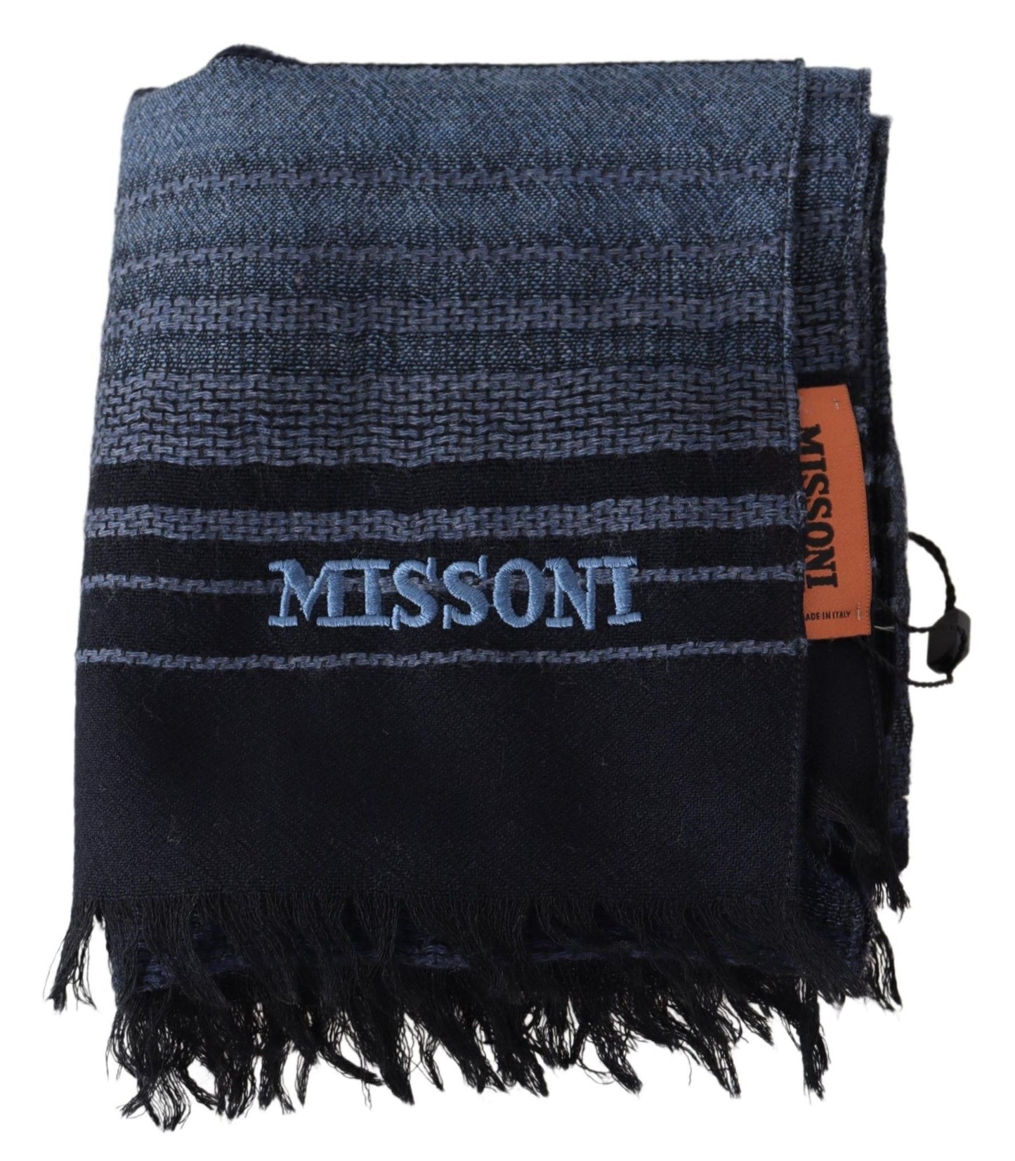 Missoni Multicolor Patterned Wool Unisex Neck Wrap Shawl