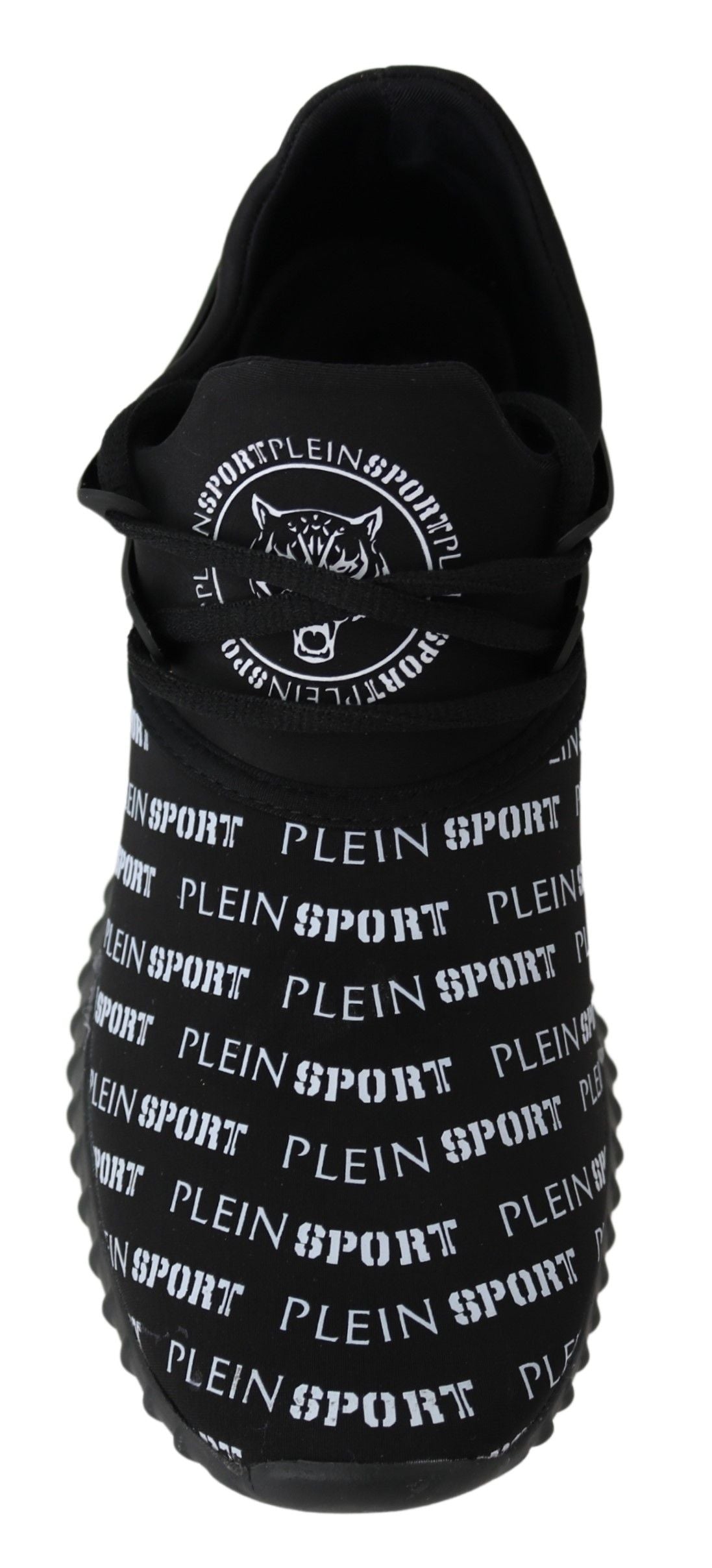 Plein Sport Black Polyester Runner Henry Sneakers Shoes