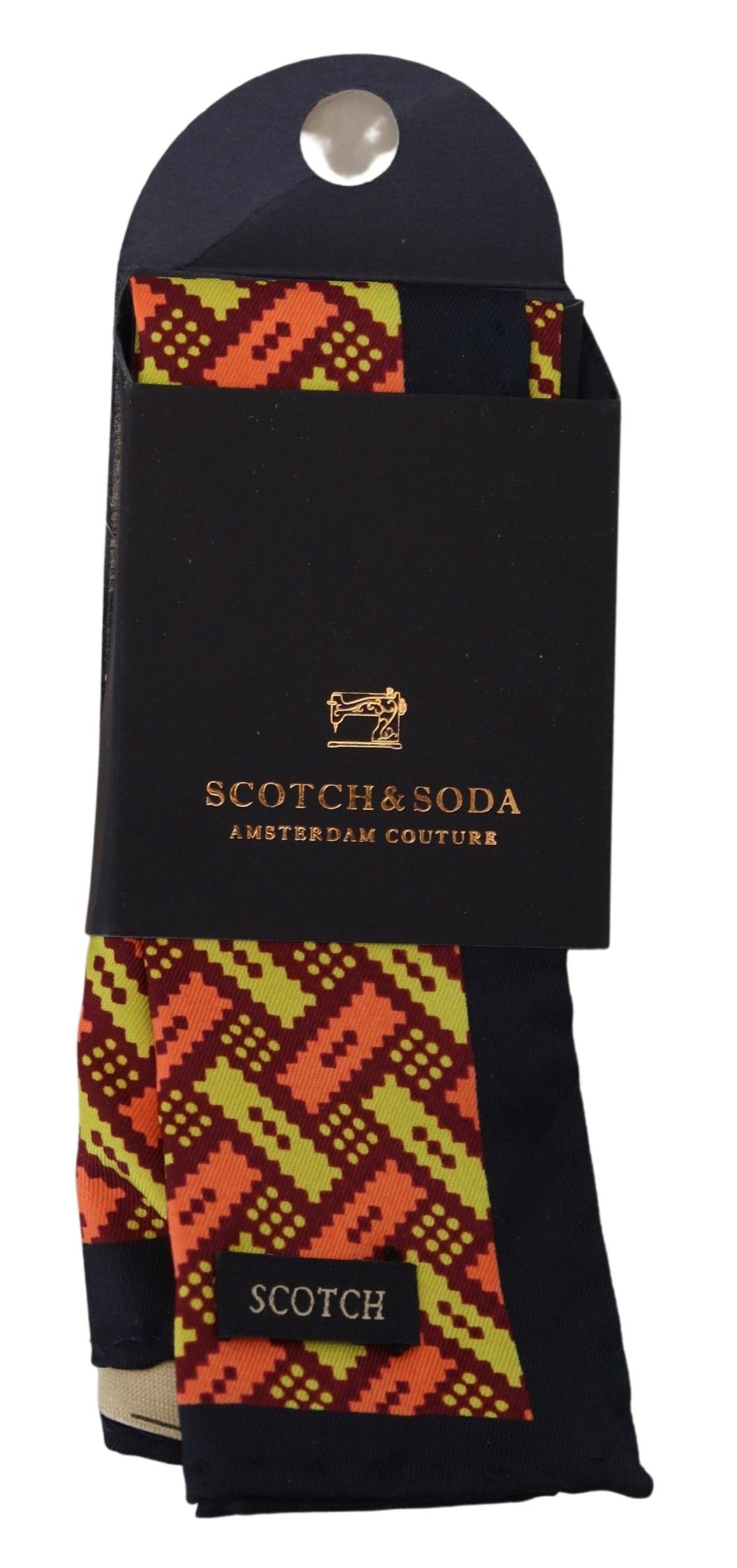 Scotch & Soda Multicolor Silk Square Handkerchief Scarf
