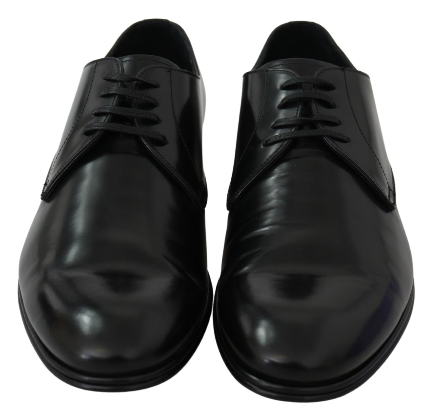 Dolce & Gabbana Derby Napoli Black Leather Dress Formal Shoes
