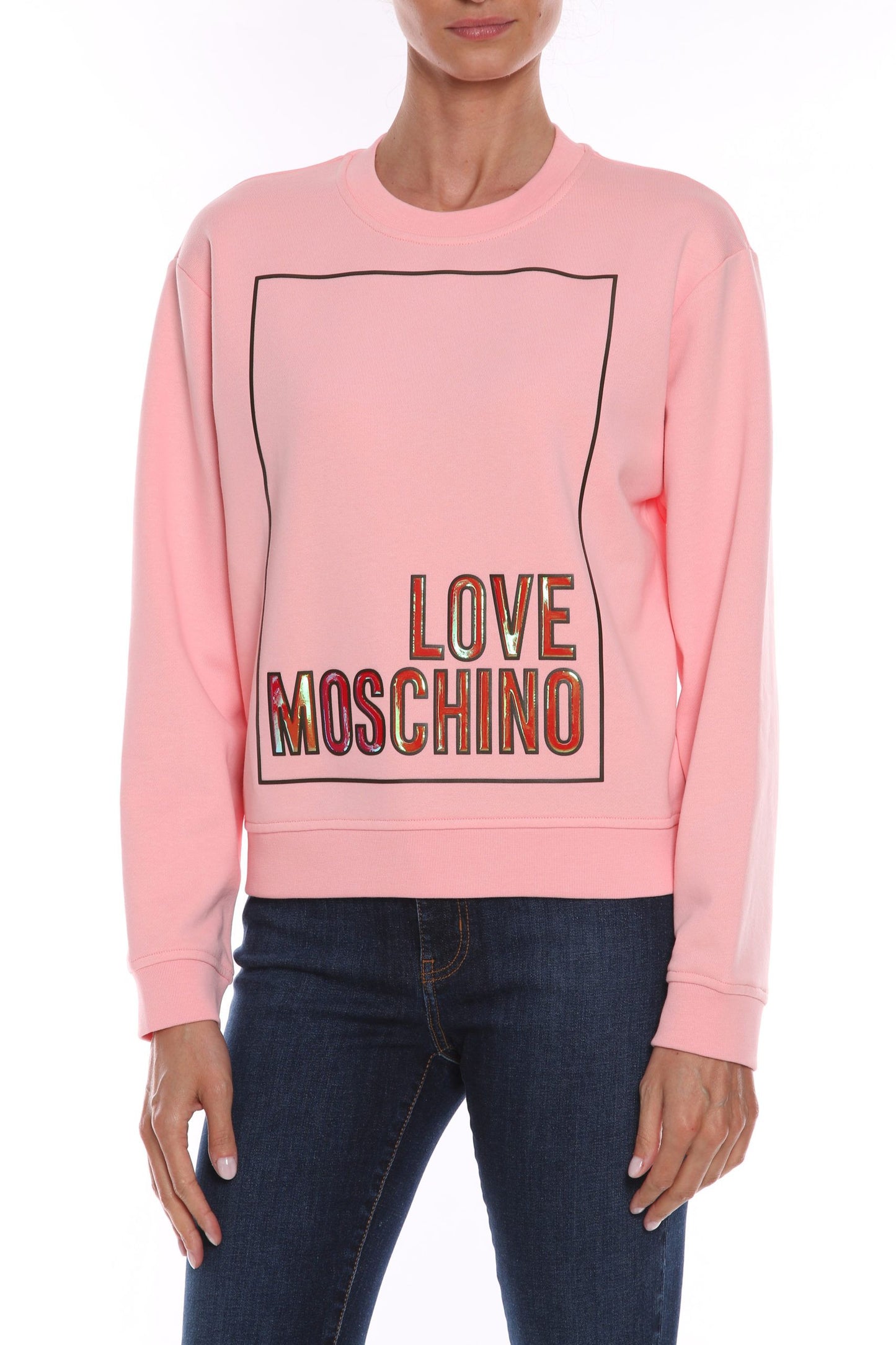 Love Moschino Pink Cotton Sweater